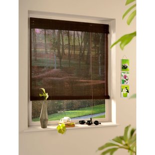 Madeco 7350 Bamboe Rolgordijn Roll Up Chocolate 60x180cm