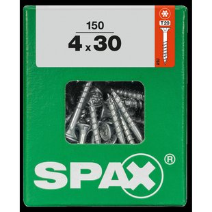 Spax Universele Schroef Staal Verzonken Kop Torx - 4x30mm - 150 Stuks