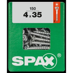 Spax Universele Schroef Staal Verzonken Kop Torx - 4x35mm - 150 Stuks