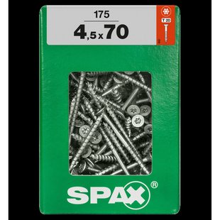 Spax Universele Schroef Verzonken Kop Torx - 4,5x70mm - 175 Stuks