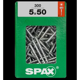 Spax Universele Schroef Verzonken Kop Torx - 5x50mm - 300 Stuks