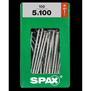 Spax Universele Schroef T-star Wirox Verzonken Kop Torx T20 - 5x100mm - 100 Stuks