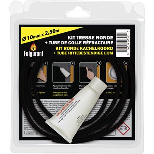 Bevil Kit Ronde Kachelkoord Fulgurant 10 Mm Met Hittebestendige Lijm Tube