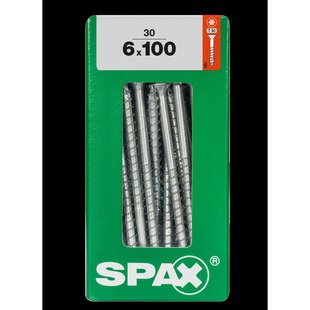 Spax Universele Schroef T-star Wirox Verzonken Kop Torx T30 - 6x100mm - 30 Stuks