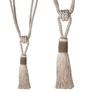 Gordijnbinder Met Kwast Ecru