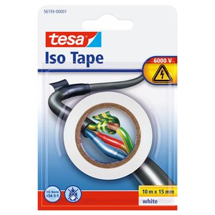 Tesa Elektrische Isolatietape Pvc Wit 15mm 10m