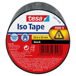 Tesa Elektrische Isolatietape Pvc Zwart