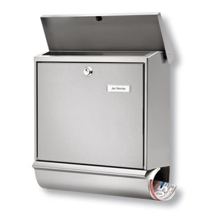 Burg Wachter Wandbrievenbus Comfort-set 39130 Ni - Staal En Rvs - 38x44x14,8cm