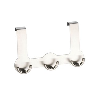 Wenko Deurkapstok Rondo 3 Haken Rvs