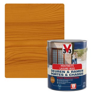 Houtbeits V33 Deuren & Ramen High Protection Lichte Eik Zijdeglans 2,5l
