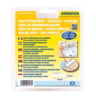 Atmos Voorgevormde Voegstrip 13mmx3,35m Wit