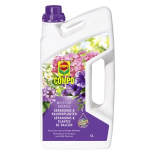 Compo Vloeibare Meststof Geraniums & Balkonplanten 5l