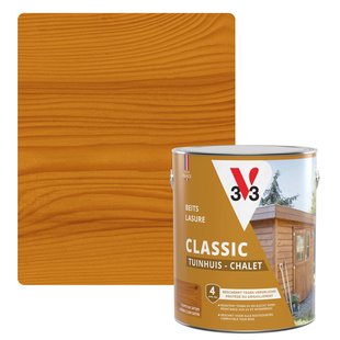 V33 Houtbeits Tuinhuis Lichte Eik Zijdeglans 2,5l