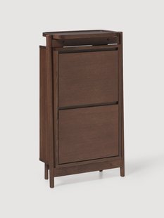 Houten schoenenkast Libby met opvouwbare planken