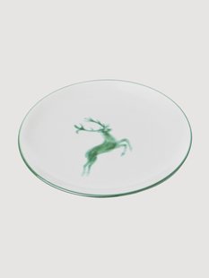 Handgemaakt dessertbord Cup Green Deer