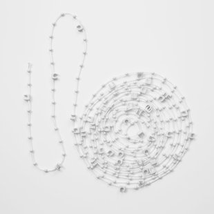 Madeco Verchroomde Lage Ketting Voor 127mm Verticale Latten 3,2m