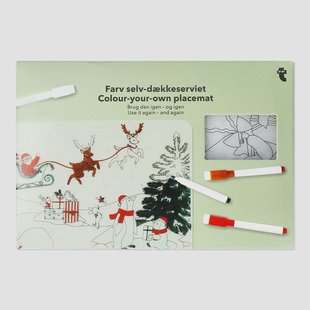 DIY Kerstdag placemat