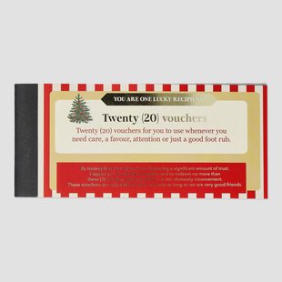 Vouchers voor geschenken in het Engels - 20 stuks
