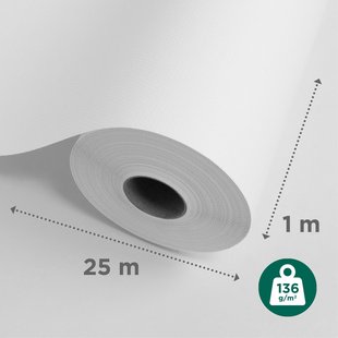 Sencys Glasvliesbehang Ruit Klein - 25 M - 136 G/m²