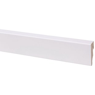 Cando Muurplint Muurplint Hoge Plint Cubic - Mdf - Wit - 240cm - 19x58mm