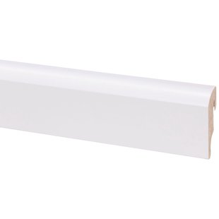 Cando Muurplint Muurplint Hoge Plint Colonial - Mdf - Wit - 240cm - 19x58mm