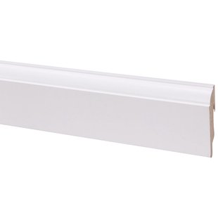 Cando Muurplint Muurplint Hoge Plint Style - Mdf - Wit - 240cm - 19x79mm