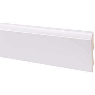 Cando Muurplint Muurplint Hoge Plint Style - Mdf - Wit - 240cm - 19x120mm