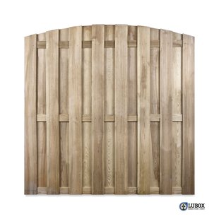 Houten Schutting - Cardiff - Grenen - Groen Geïmpregneerd - Getoogd - 180x180cm - Fsc/pefc