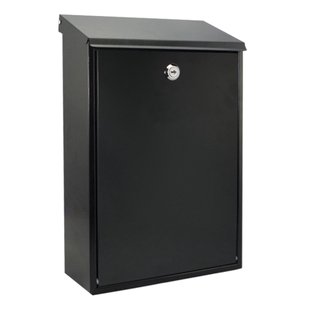 Sencys Wandbrievenbus 70 - Staal - Zwart - 25x40x10cm