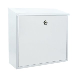 Sencys Wandbrievenbus 50 - Staal - Wit - 36x36,5x10 Cm