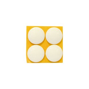 Sencys Zelfklevende Viltglijders Rond Wit 28mm 4st.