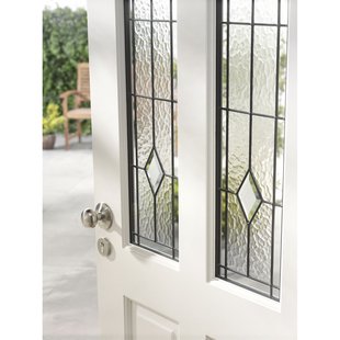 Cando Glasset - Isolatieglas Voor Voordeur Ml660 93x231.5 - Berlijn - Glas In Lood - 2 Stuks