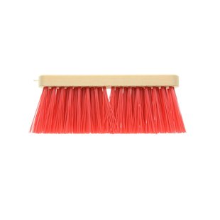 Bezem Hout Kunstvezel Rood 27,5cm