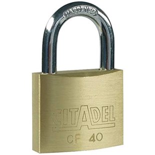 Abus Hangslot Met Sleutel Cf40 - Massief Messing Voor Kluisje - Behuizing 40 Mm