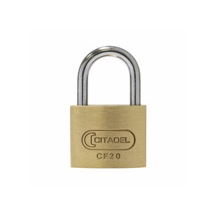 Abus Hangslot Met Sleutel Cf20 - Massief Messing Voor Kluisje - Behuizing 20mm