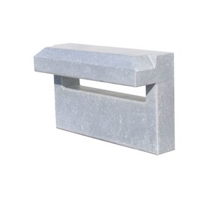 Brievenbusplaat Vasp Zwolle - Belgische Blauwe Hardsteen - 32x17x5 Cm