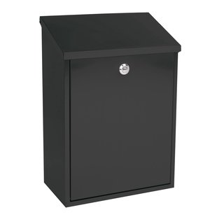 Sencys Muurbrievenbus - Staal - Zwart - 28,5x41x16,5cm