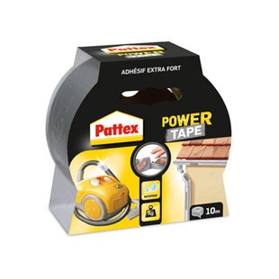 Pattex Afplaktape Power Tape Grijs 10m