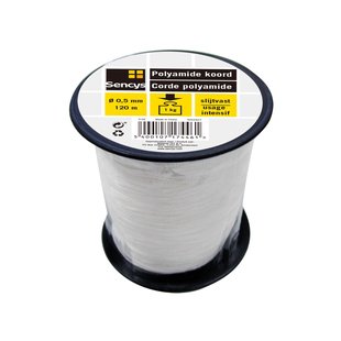 Sencys Polyamide Koord Wit 0,5mm 120m