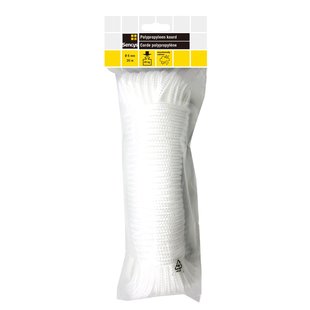 Sencys Polypropyleen Koord Gevlochten Wit 6mm 20m