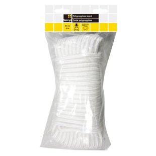 Sencys Polypropyleen Koord Gevlochten Wit 8mm 20m
