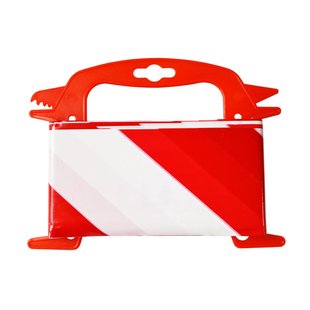 Sencys Signalisatielint - Kunststof - Rood/wit - 50mx80mm