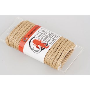 Mamutec Touw Paraloc Polypropylen Gedraaid Beige 6mm 10m