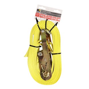 Sencys Spanband Met Ratel Pes Geel 50mmx9m