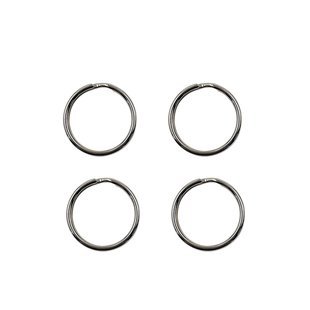 Sencys Sleutelring Nikkel 24x2mm 4 Stuks