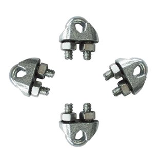 Sencys Kabelklem - Gegalvaniseerd - Diam. 5mm - 4 Stuks