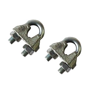 Sencys Kabelklem - Gegalvaniseerd - Diam. 6mm - 2 Stuks
