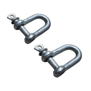 Sencys D-sluiting - Gegalvaniseerd - Diam. 5x10mm - 2 Stuks