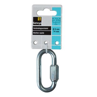 Sencys Verbindingsschakel - Gegalvaniseerd - Diam. 8x75mm