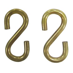 Sencys S-haak - Staal - Gelijk - Diam. 4x38mm - 2 Stuks